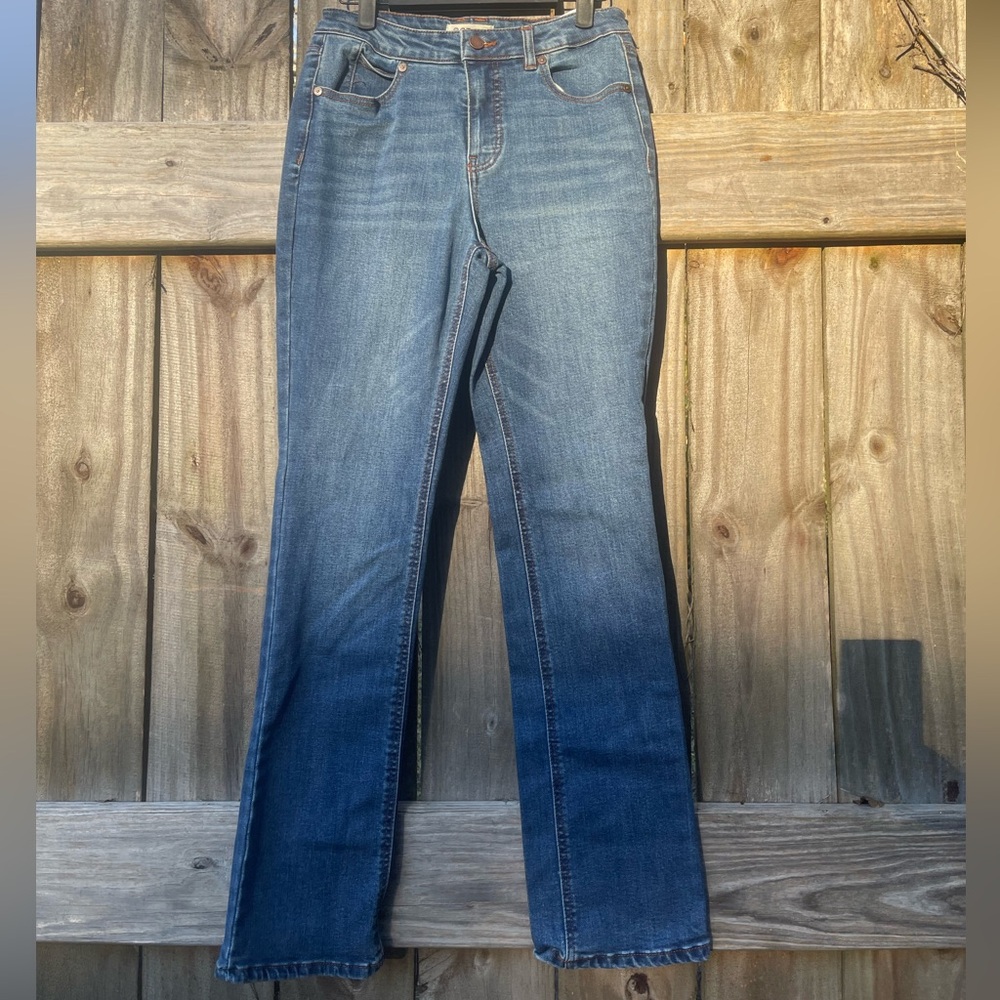 Oat New York Women's Straight Leg Jeans in Deep Blue Sz 25 Size 0